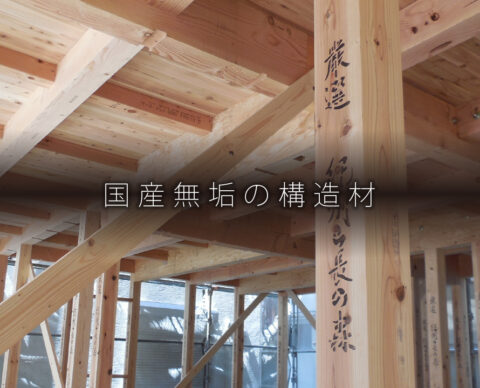 森林大国日本が誇る高品質な「国産無垢の構造材」