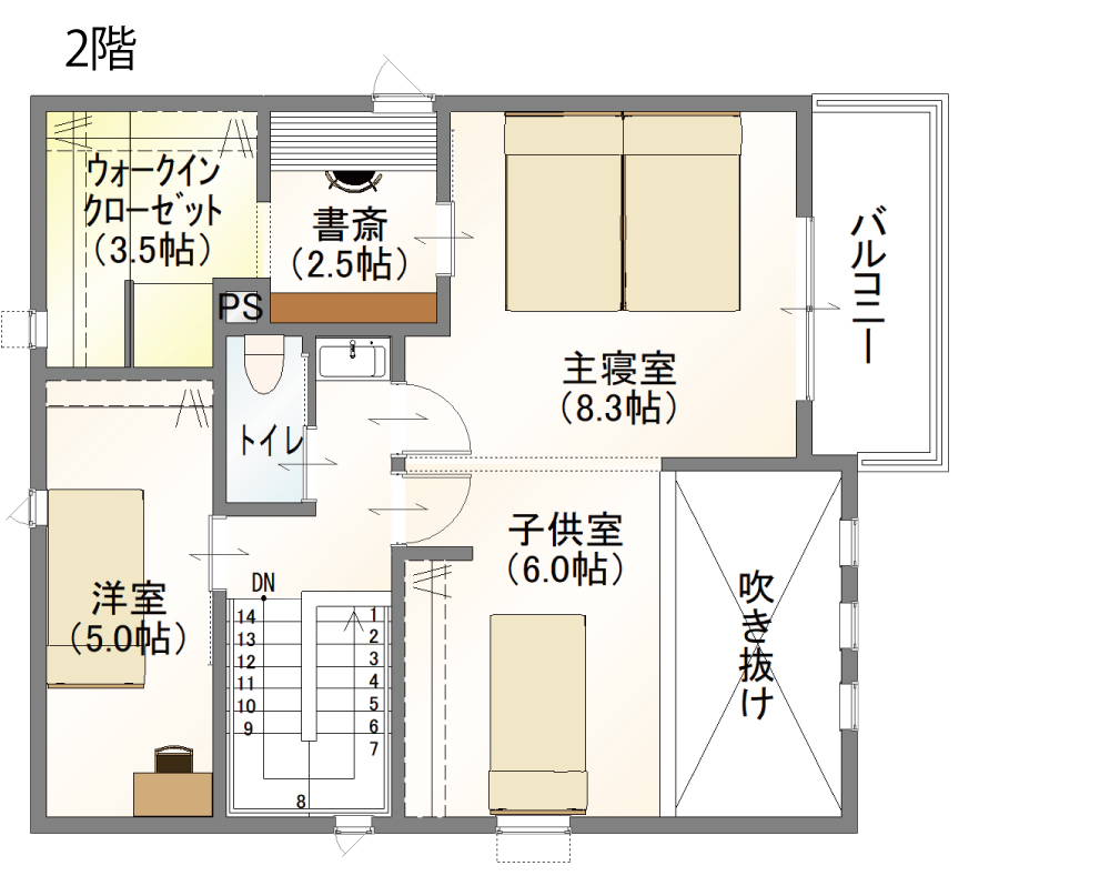 34坪 / 2階建て / Work No.230205