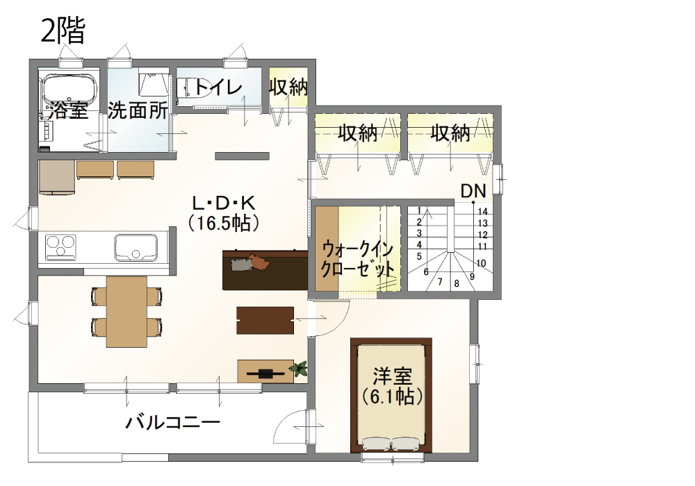 62坪 / 2階建て / Work No.161119