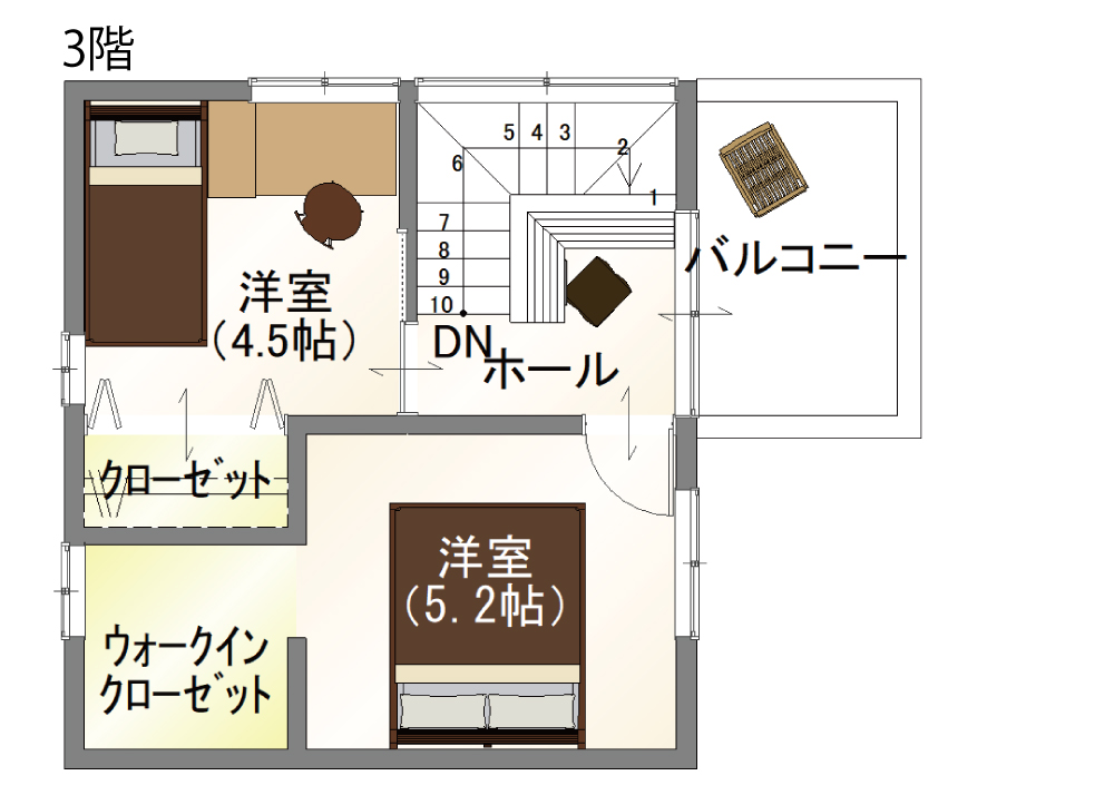 25坪 / 3階建て / Work No.111122