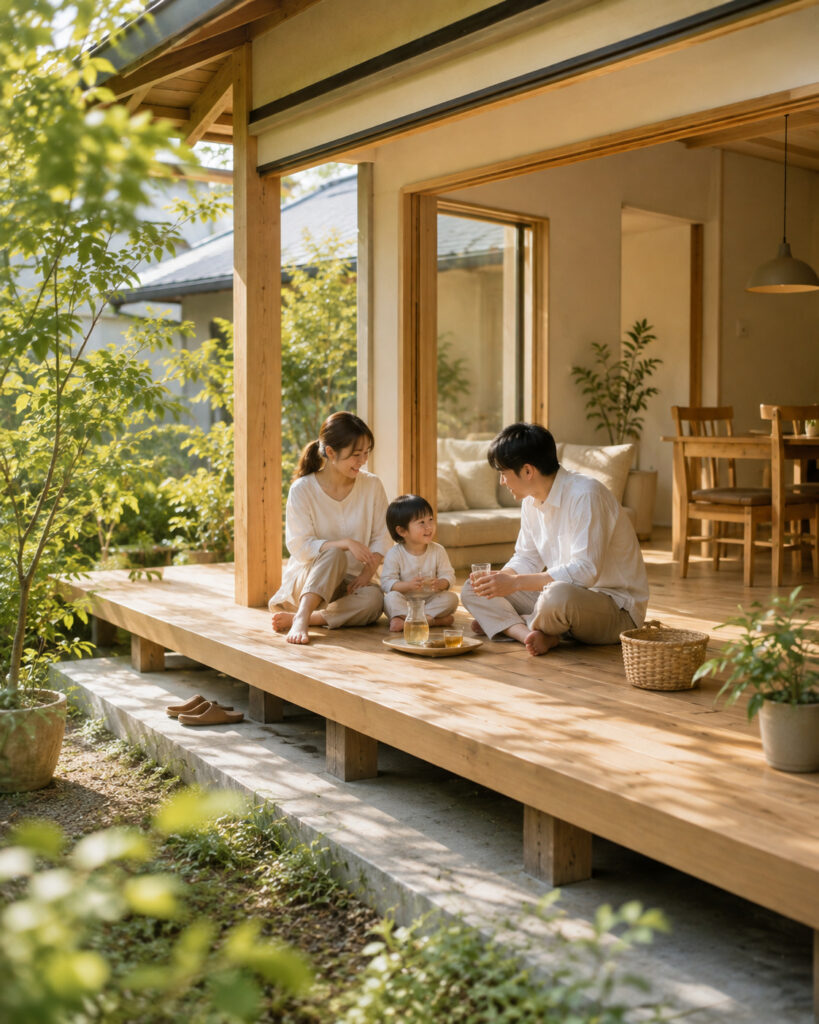 「家に入った瞬間、色が澄んで見える」漆喰と無垢材が叶える花粉・ハウスダストに負けない子育て住宅